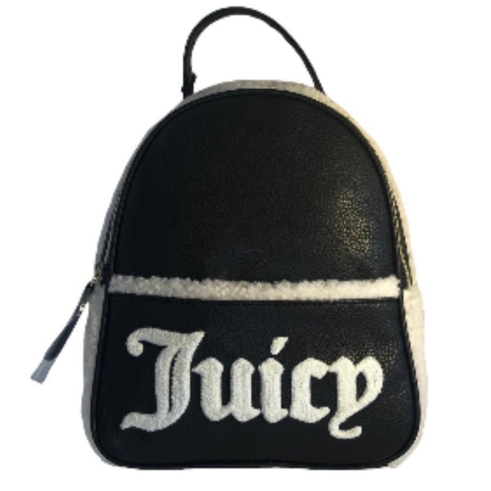 Juicy Couture Sherpa & Leather Backpack